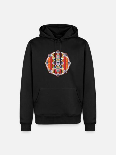 AMAZIGH ZYMBOLE BERBERE Z IMAZIGHEN BIJOU KABYLE - Sweat à capuche Premium bio Homme - noir