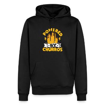 Powered By Churros Latin Pastry Food Dessert - Sweat à capuche Premium bio Homme - noir - Devant - Nico (187cm)