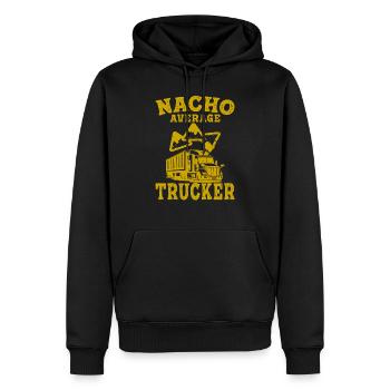 Trucker LKW-Fahrer Camion Nacho Durchschnitt - Männer Premium Bio Hoodie - Schwarz - Vorne - Nico (187cm)
