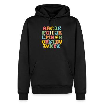 100 Tage der Schule Lehrer lustig Kindergarten - Männer Premium Bio Hoodie - Schwarz - Vorne - Nico (187cm)