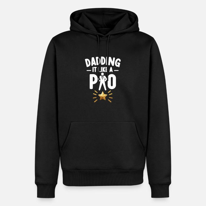 Rembourrez-le comme un pro - Sweat à capuche Premium bio Homme - noir