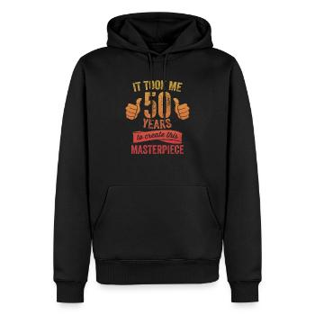 Lustiger 50 Jahre alter Witz 50. Geburtstag Gag Humor - Männer Premium Bio Hoodie - Schwarz - Vorne - Nico (187cm)
