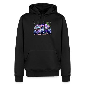 Monster Truck Lover Weihnachtsgrafik für Jungs, Ich - Männer Premium Bio Hoodie - Schwarz - Vorne - Nico (187cm)