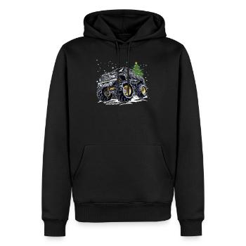 Liebe Monster Truck Cool Monster Truck Xmas Design - Männer Premium Bio Hoodie - Schwarz - Vorne - Nico (187cm)