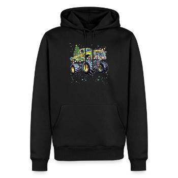 Monster Truck Racing, Coole Monster Truck Weihnachten - Männer Premium Bio Hoodie - Schwarz - Vorne - Nico (187cm)
