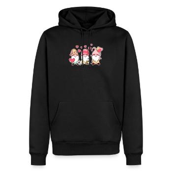 Lustiges Valentinstag-Zwerg-Liebeszwerg - Männer Premium Bio Hoodie - Schwarz - Vorne - Nico (187cm)