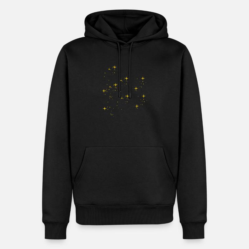 Étoiles Étoile - Sweat à capuche Premium bio Homme - noir