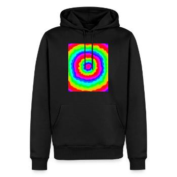 Le pouvoir des fleurs - Sweat à capuche Premium bio Homme - noir - Devant - Nico (187cm)