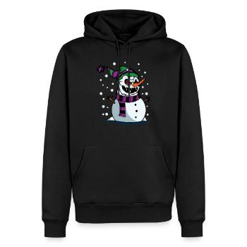 Halloween-Snowman - Männer Premium Bio Hoodie - Schwarz - Vorne - Nico (187cm)