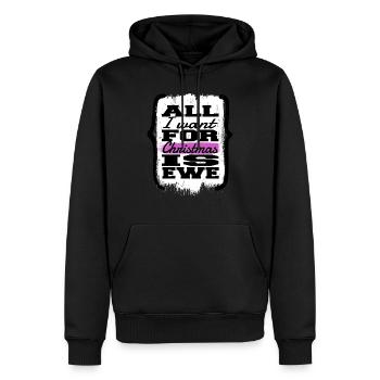 birthday beards animal christmas present - Männer Premium Bio Hoodie - Schwarz - Vorne - Nico (187cm)