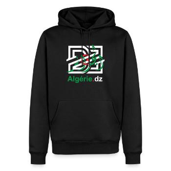 DZ Pour les amoureux d'Algérie - Sweat à capuche Premium bio Homme - noir - Devant - Nico (187cm)