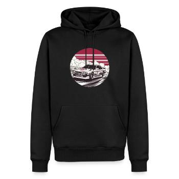 Auto im japanischen Stil, JDM - Männer Premium Bio Hoodie - Schwarz - Vorne - Nico (187cm)