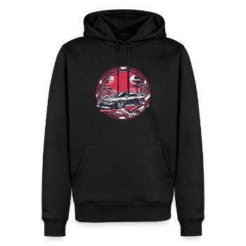 Auto im japanischen Stil, JDM - Männer Premium Bio Hoodie - Schwarz - Vorne - Nico (187cm)