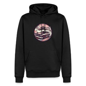 Auto im japanischen Stil, JDM - Männer Premium Bio Hoodie - Schwarz - Vorne - Nico (187cm)