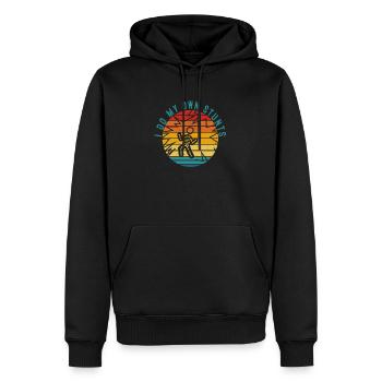 Ich mache meine eigenen Stunts, werde gesund Lustige Verletzung Elektrisch - Männer Premium Bio Hoodie - Schwarz - Vorne - Nico (187cm)