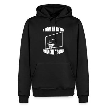 Basketball Basketballspieler Basketballteam - Männer Premium Bio Hoodie - Schwarz - Vorne - Nico (187cm)