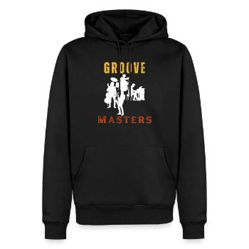 Groove Masters Gift Design For Jazz Lovers - Men’s Premium Organic Hoodie - black - Front - Nico (187cm)