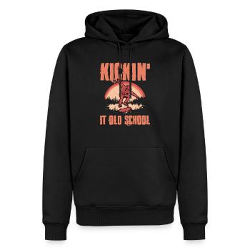 Kickin' It Skateboarding Skater Skateboard - Männer Premium Bio Hoodie - Schwarz - Vorne - Nico (187cm)