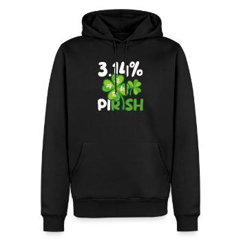 3.14% Pirish Drôle St. Patrick’s Math Geek Pi Day - Sweat à capuche Premium bio Homme - noir - Devant - Nico (187cm)
