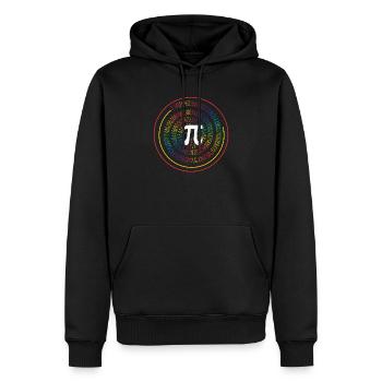 3.14 Pop Art Spirale Mathematik Wissenschaft Geek - Männer Premium Bio Hoodie - Schwarz - Vorne - Nico (187cm)