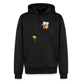 Être libre! Conception motivante pour continuer sur la voie - Sweat à capuche Premium bio Homme - noir - Devant - Nico (187cm)