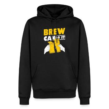 Brew Can Do It! Craft Beer Brewer Homebrew - Männer Premium Bio Hoodie - Schwarz - Vorne - Nico (187cm)