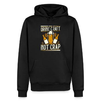 Boire de l’artisanat pas de la merde brasseur de bière Homebrew - Sweat à capuche Premium bio Homme - noir - Devant - Nico (187cm)