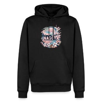 Nagoya Stadt Japan Sakura Japan Souvenir Kunst - Männer Premium Bio Hoodie - Schwarz - Vorne - Nico (187cm)