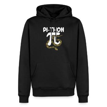 Pi-Thon Drôle Pi Jour Python Serpent Math - Sweat à capuche Premium bio Homme - noir - Devant - Nico (187cm)
