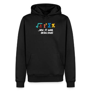 Pi Day Funny Math Lover Cute Teacher Students - Men’s Premium Organic Hoodie - black - Front - Nico (187cm)