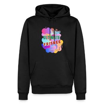 4 Ulti Cloud - Men’s Premium Organic Hoodie - black - Front - Nico (187cm)