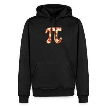Pizza Pi Day Nerd Geek Italien Math Récolte - Sweat à capuche Premium bio Homme - noir - Devant - Nico (187cm)