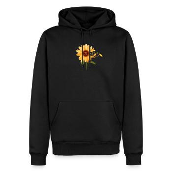 Pi Day Sunflower 3,14 Symbol Mathematik Lehrer - Männer Premium Bio Hoodie - Schwarz - Vorne - Nico (187cm)