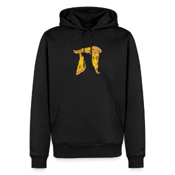 Pi Day Enfants Pizza Tarte Drôle Math Amateur De Nourriture - Sweat à capuche Premium bio Homme - noir - Devant - Nico (187cm)