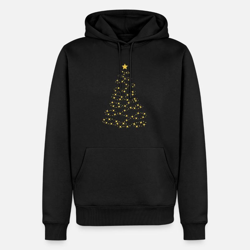 Weihnachtsbaum - Männer Premium Bio Hoodie - Schwarz