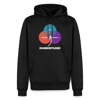 Krankenpfleger - Männer Premium Bio Hoodie - Schwarz - Vorne - Nico (187cm)