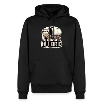 Hü Brid - Lustiges Hybrid Auto - Faultier - Männer Premium Bio Hoodie - Schwarz - Vorne - Nico (187cm)