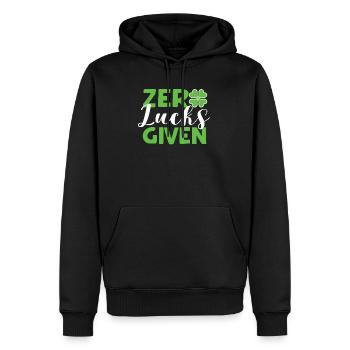 Pas de chance étant donné la drôle de Saint-Patrick irlandaise - Sweat à capuche Premium bio Homme - noir - Devant - Nico (187cm)