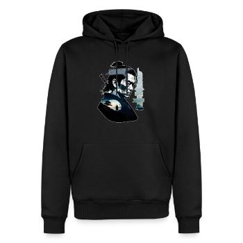 Samurai Warrior - Japan - Demon - Men’s Premium Organic Hoodie - black - Front - Nico (187cm)