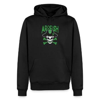 Arrish Irish Pirate Totenkopf Leprechaun - Männer Premium Bio Hoodie - Schwarz - Vorne - Nico (187cm)