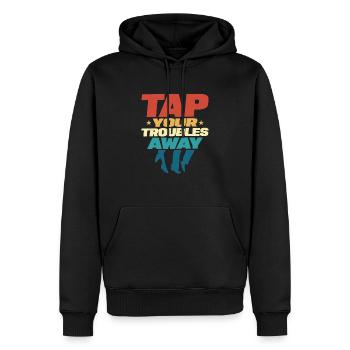 Tap Your Troubles Away Tap Dancer Tap Dance - Männer Premium Bio Hoodie - Schwarz - Vorne - Nico (187cm)