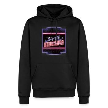 geburtstagsgeschenk geschenkidee geburtstag - Männer Premium Bio Hoodie - Schwarz - Vorne - Nico (187cm)