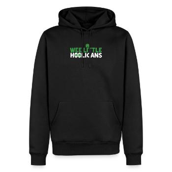 Wee Little Hooligan Saint-Patrick irlandais - Sweat à capuche Premium bio Homme - noir - Devant - Nico (187cm)