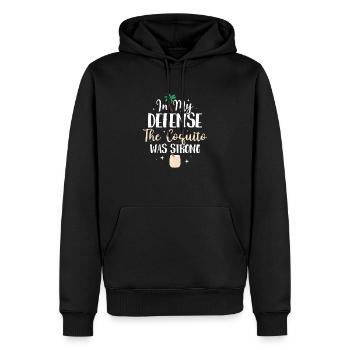 Pour ma défense, le Coquito était une boisson au rhum forte Pue - Sweat à capuche Premium bio Homme - noir - Devant - Nico (187cm)