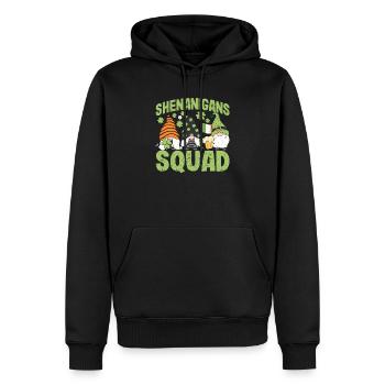Escouade de manigances Feuille de trèfle porte-bonheur - Sweat à capuche Premium bio Homme - noir - Devant - Nico (187cm)