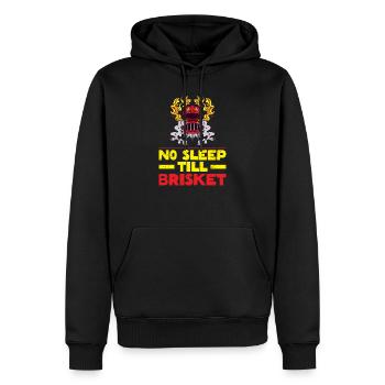 Pas de sommeil jusqu’à la poitrine de bœuf - cadeau barbecue parfait - Sweat à capuche Premium bio Homme - noir - Devant - Nico (187cm)