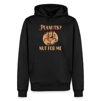 Peanuts? Nut For Me Awareness Nut Allergic - Männer Premium Bio Hoodie - Schwarz - Vorne - Nico (187cm)
