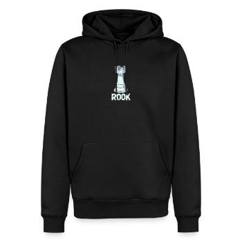 Tour Pièces de joueur d’échecs Club Pièces de jeu de société - Sweat à capuche Premium bio Homme - noir - Devant - Nico (187cm)