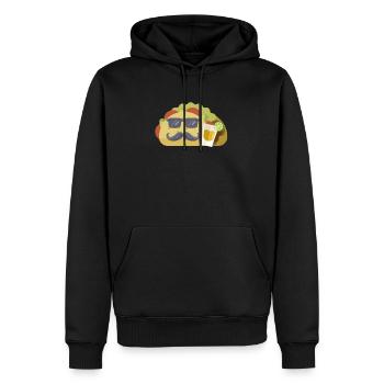 Lunettes De Soleil Moustache Taco Et Tequila Mexicaine Drôle - Sweat à capuche Premium bio Homme - noir - Devant - Nico (187cm)