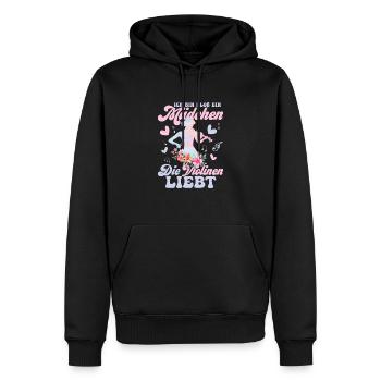 Ich Bin Bloß Ein Mädchen Die Violinen Liebt Klass - Männer Premium Bio Hoodie - Schwarz - Vorne - Nico (187cm)